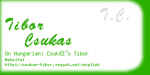 tibor csukas business card